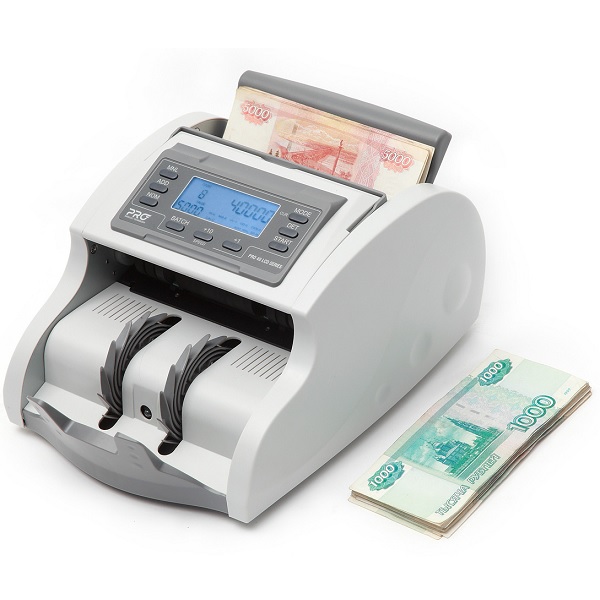 Счетчик банкнот с детекцией подлинности PRO 40 UMI LCD (мультивал., 5 видов детекции, распознает 200 и 2000 руб,  LCD-дисплей)