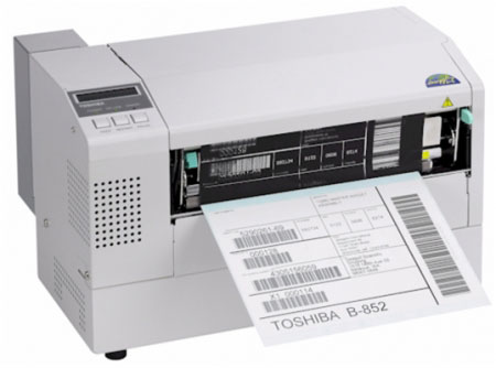 Принтер этикеток Toshiba B-852 (B-852-TS22-QP-R) широкой печати до 216 мм ТОШИБА