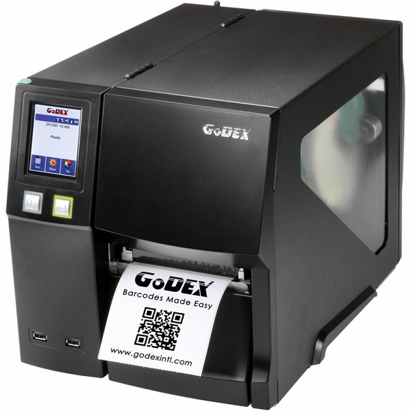 Принтер Godex ZX1200xi (термотрансферный, 203 dpi, скор. 355,6 мм/сек, RS232/USB/TCPIP/USB HOST, шир. печати 104 мм)