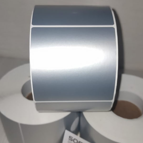 70*69/1000 PET Matt Silver этикетки полиэстер серебряные матовые (70х69 этикетки 70*70)