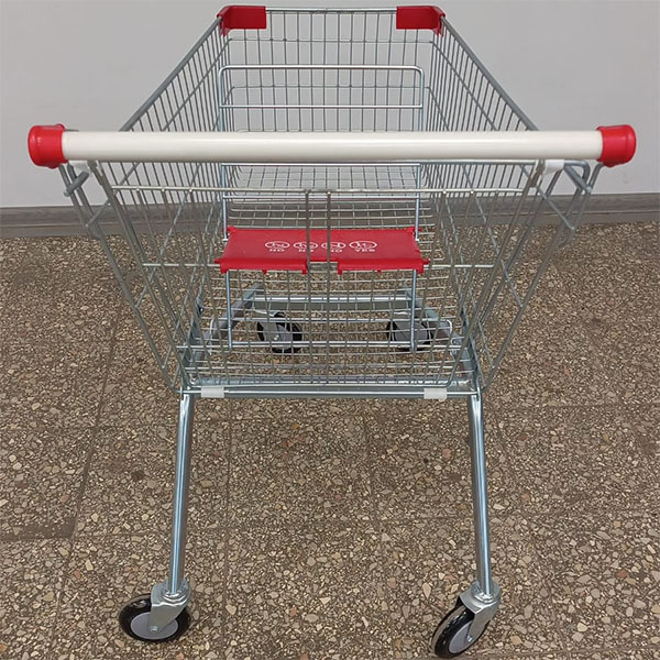 Тележка покупательская с детским сиденьем 125 литров Оцинкованная сталь Разные цвета (тележка покупателя 125 л)