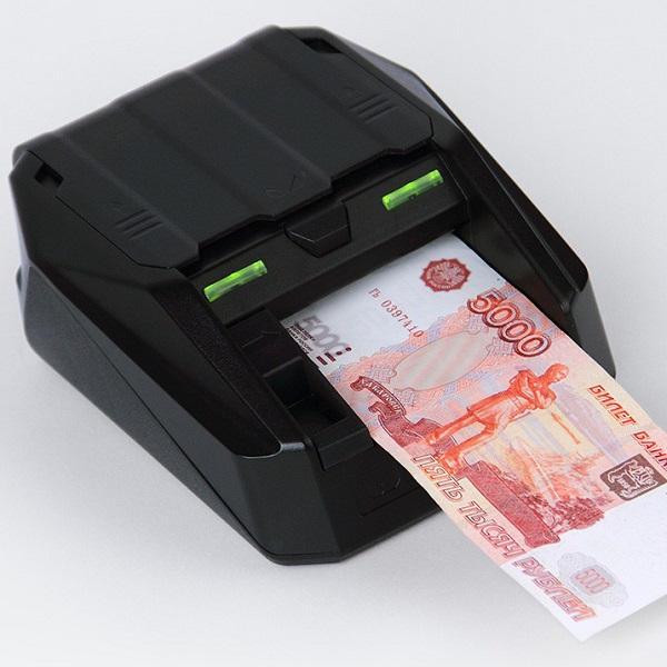Автоматический детектор MONIRON DEC POS для кассовых зон магазинов (распознает 2000 и 200 рублей, USB+адаптер для автомобиля)