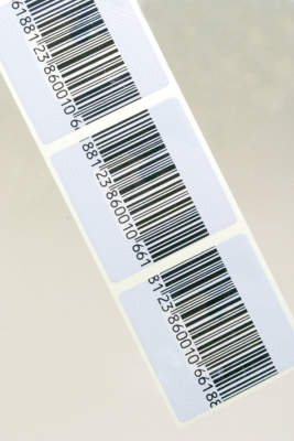 Этикетка радиочастотная 40х40 мм 1000 шт белая/штрихкод 