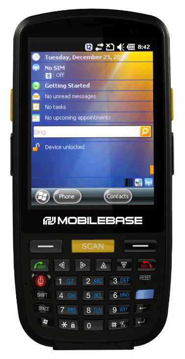    MobileBase DS3 (3.5in, 1D laser, Wifi b/g/n, BT, WinEH 6.5, 512Mb RAM/1Gb ROM, Numeric, IP65,  5200 mAh, , . 31 806)