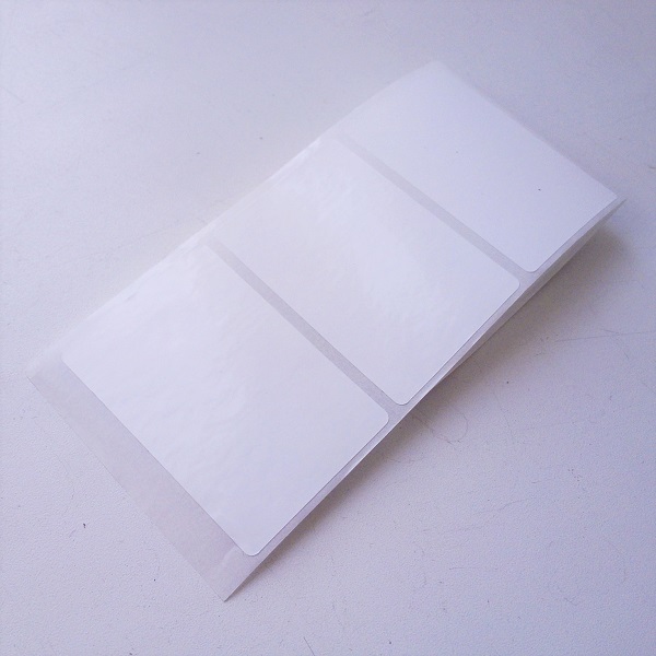 50мм*25мм/3000 шт Полипропиленовые Этикетки Глянец Белый с усил. адгезивом PP