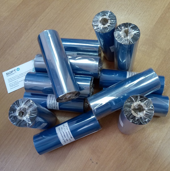 Риббон WAX-Resin Premium OUT 108мм*74м*0,5" Черный