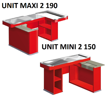 Кассовые боксы UNIT - теперь с вырезом под денежный ящик!
