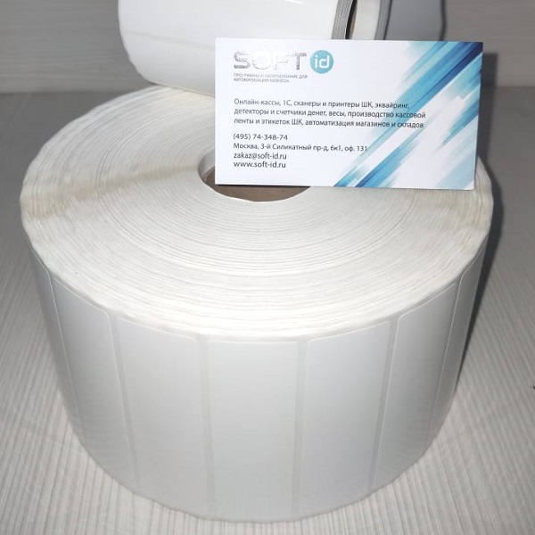 83*25/6360 PET White Полиэстер этикетка белая (аналог Zebra Z-Ultimate 3000T 83x25/6360)