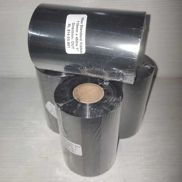 Термотрансферная лента WAX 110*450х1"-110 OUT Standard Черный