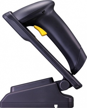 Сканер ШК CipherLab 1562 (ручной, лазер, Bluetooth, 512K, черный), зарядно-коммуникационная подставка, USB, блок питания