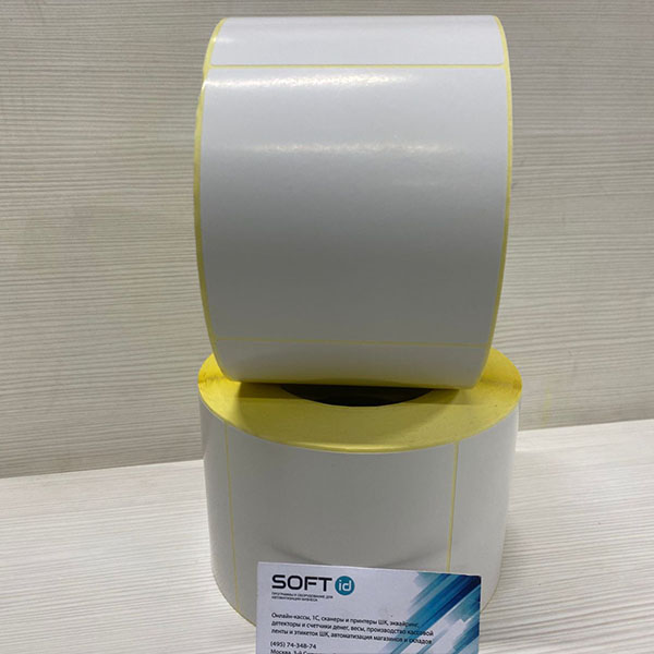 100*100/1000 шт. ТермоТрансферные этикетки ПолуГлянец (100х100 полуглянец)