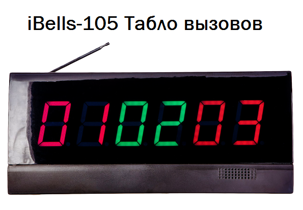 iBells-105 Табло отображения вызовов Черное