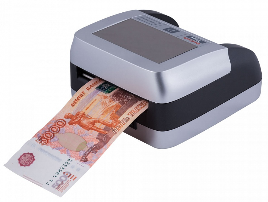 Автоматический детектор банкнот DoCash Vega (без АКБ) все ориентации, >100 банкнот/мин, светодиодный дисплей с пиктограммами типа «да/нет», распознает купюры в 200 и 2000 рублей