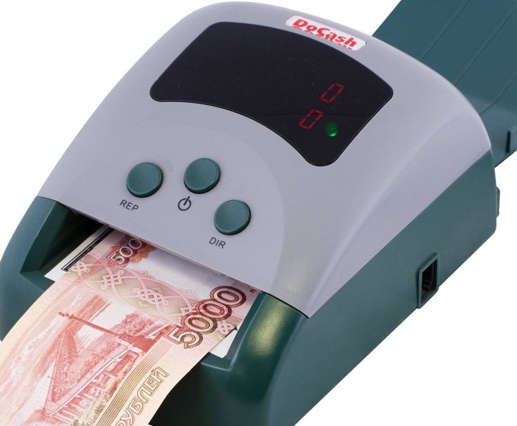 Детектор автомат DoCash 430 USD/EUR/RUB (без АКБ) 3 валюты с расширением до 6, 90-100 банкнот/мин. Распознает купюры в 200 и 2000 рублей