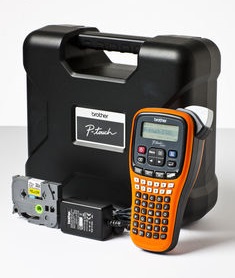 Brother PT-E100VP профессиональный принтер для маркировки электрического оборудования (шир. ленты 3,5-12 мм, автономный, кейс для переноски)