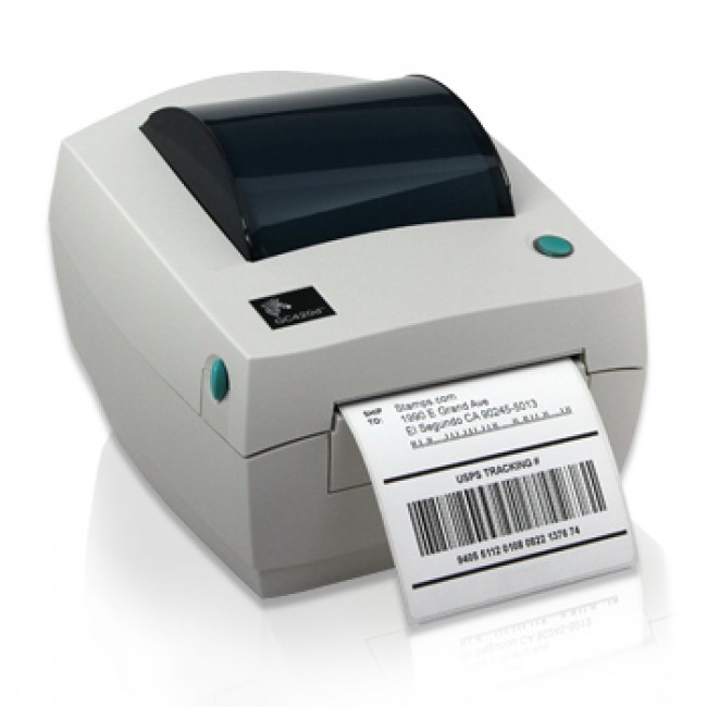 ТермоТрансферный принтер этикеток Zebra GC420t (203 dpi, RS232, USB, LPT, белый)