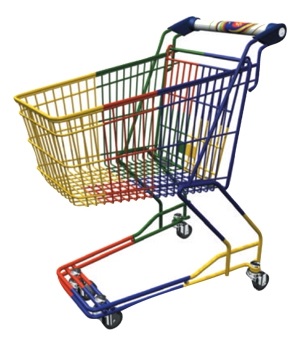 Тележка для покупок детская 25 л Цинк Мультиколор