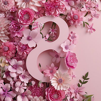 С праздником весны! С 8 марта!